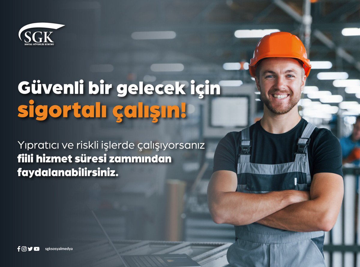 sgksosyalmedya's tweet photo. Güvenli bir gelecek için sigortalı çalışın! https://t.co/I6BxlLqhAF