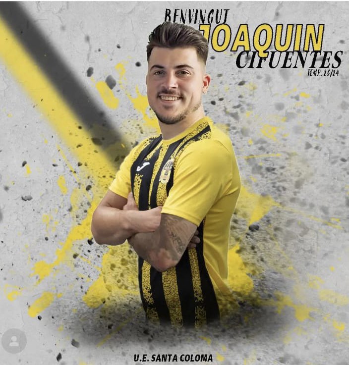 🚨EX JUGADORES CLM🚨

👤 Joaquín Cifuentes

🔴 <a href="/YugoUDS/">Yugo UD Socuéllamos 💙</a> 

✅ <a href="/UESantaColoma/">UE Santa Coloma</a> 

Mucha suerte en tu nueva etapa 🍀 <a href="/JoaquinCifu/">Joaquin cifuentes☆⚽</a> 

#ExJugadoresCLM