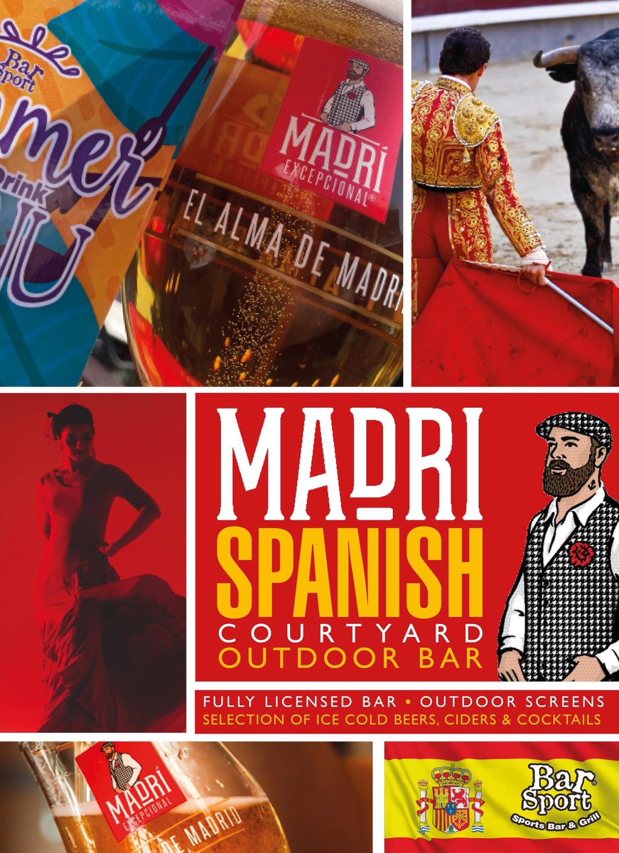 Barsport's tweet image. ✨Happy Friday 
🌦️ We may have a few showers but the garden remains open! 
We have plenty of shelter and offer full table service!
#rainraingoaway #whereisthesun #tableservice #fridayfeels #garden #barsportcannock #madri