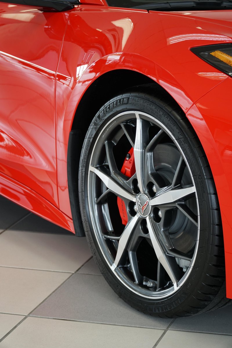 HertrichFam's tweet photo. Coming in red-hot, its #FunCarFriday with the 2023 Corvette Stingray. This Corvette is slick, sharp, and speedy, including a convertible option perfect for mid-summer heat. Shop this and other new cars here: https://t.co/Ap8lVXuJm3 https://t.co/tu47ojaCSQ