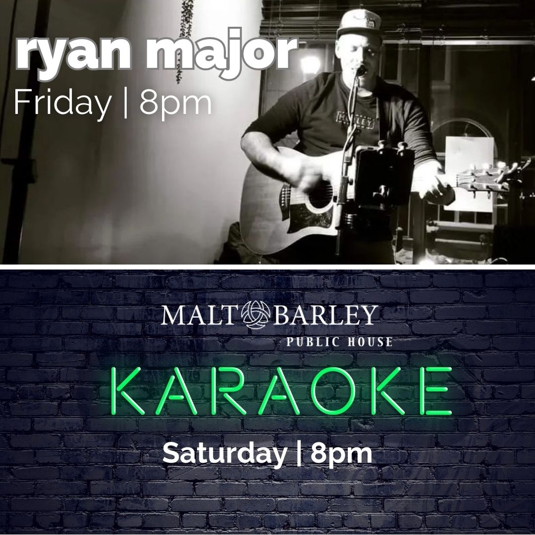 Lots to do this weekend, rain or shine!
Ryan Major 8pm on Friday.
Saturday, karaoke starts at 8pm. Always a fun time!

See you at #yourlocalpub this weekend!

#karaoke #livemusic #kwlivemusic #whatson #thingstodo #kwawesome #eatlocal #drinklocal #supportlocal #supportlocalmusic