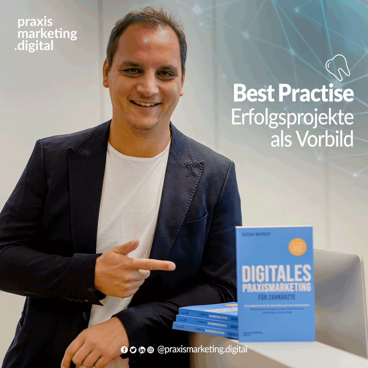 praxismdigital's tweet photo. Welche Maßnahmen machen für deine Praxis Sinn und in welcher Reihenfolge sollen die Tools eingesetzt werden? Sascha Maynert erklärt es dir mit einfachen Worten und tollen Praxisbeispielen anhand von Erfolgsprojekten anderer Praxen!

👇
https://t.co/8f3hjIp7ot https://t.co/LBUaRgYLud