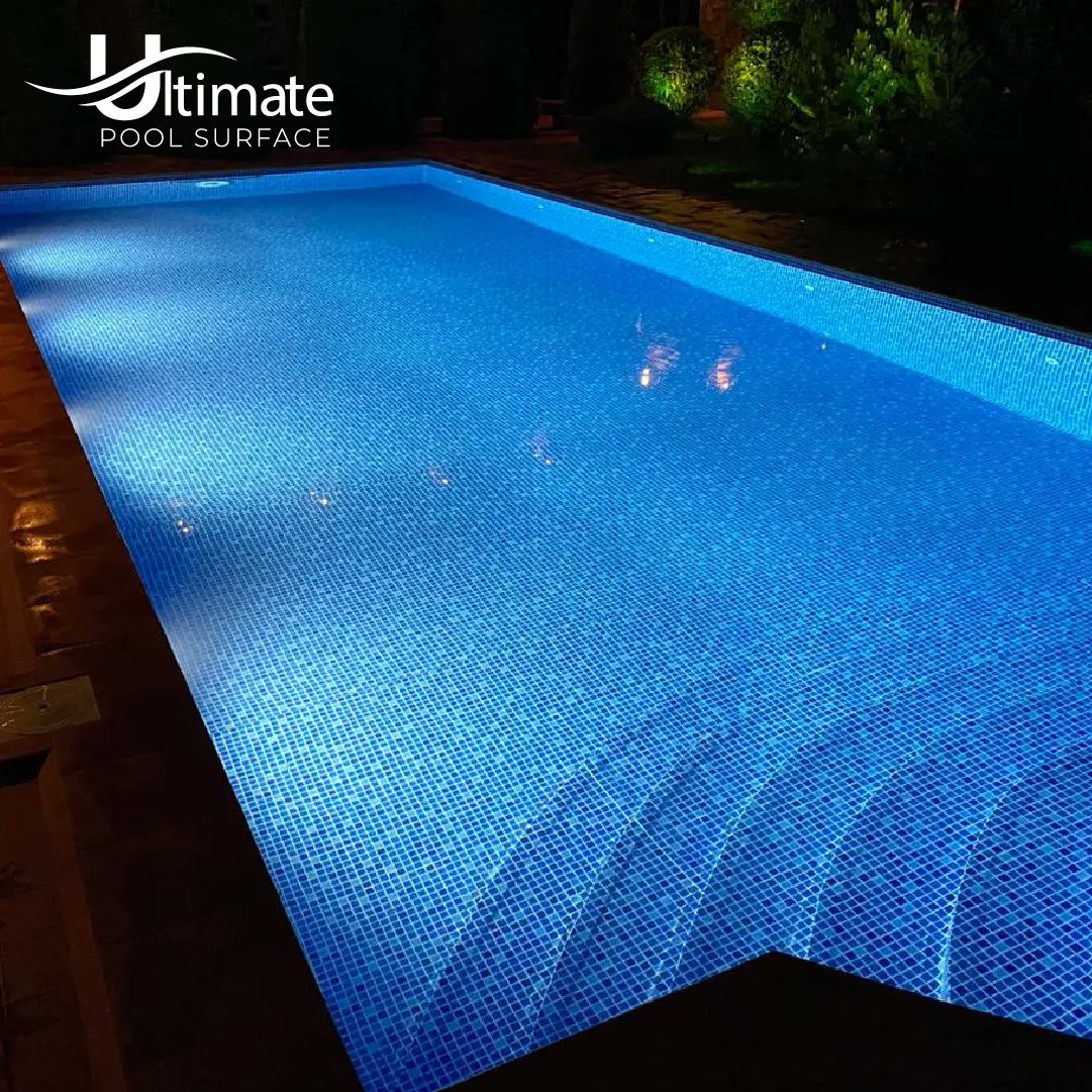 ULTPoolSurface's tweet image. If you are a fan of a tile pool but are not a fan of repairs and high maintenance costs, check out Ultimate Pools Surface’s Cyrus Blue. This Mediterranean blue mosaic style is printed on white liner material and enhanced with chemical and UV protection.
#Tile #Warranty