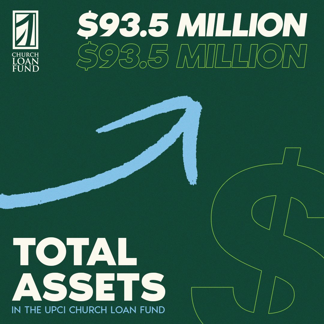 UPCLF's tweet image. Our total assets in the Church Loan Fund amount to $93.5 Million! Thank you for making an impact in the Kingdom!

#Stewardship #UPCI #UPCLF