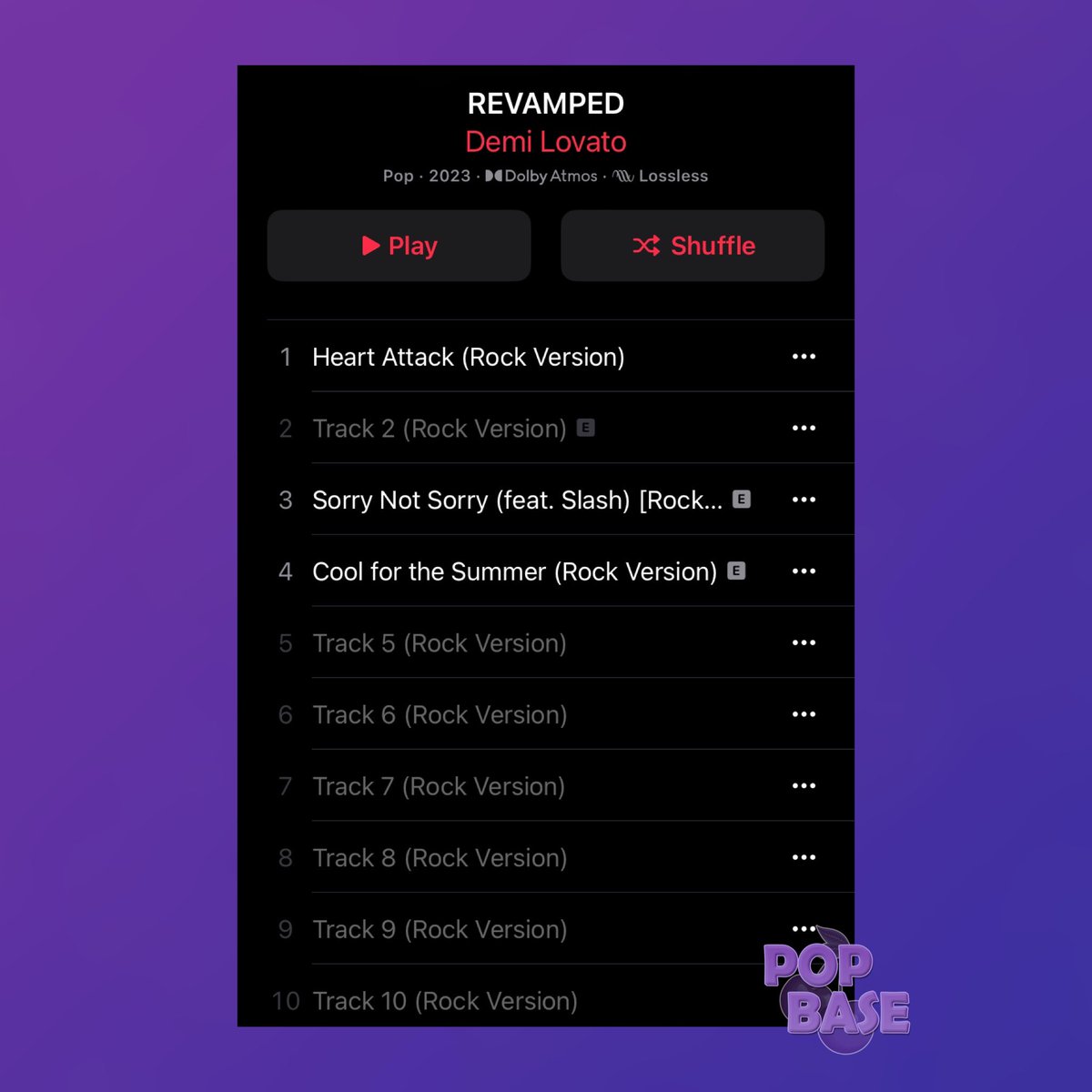 PopBase's tweet photo. 🚨 Demi Lovato announces her new album ‘REVAMPED’ which will include new rock versions for 10 of their hits. 

Out September 15th. https://t.co/69kh65G9dl