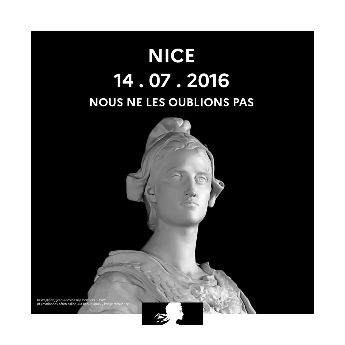 La France rend hommage aux victimes de l'attentat terroriste survenu à Nice, le 14 juillet 2016 #NeJamaisOublier