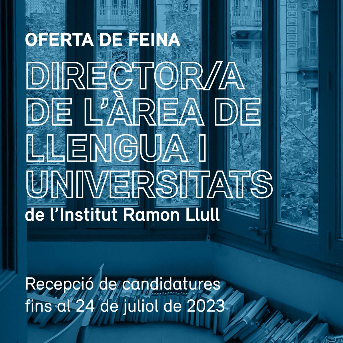 🔵 L'Institut Ramon Llull busca DIRECTOR/A DE L’ÀREA DE LLENGUA I UNIVERSITATS 🔵

🚨 Fins al 24/07/2023

Més informació i recepció de candidatures al web de l'Institut (oferta IRL012-23) ➡️ llull.cat/catala/seu_e/o…