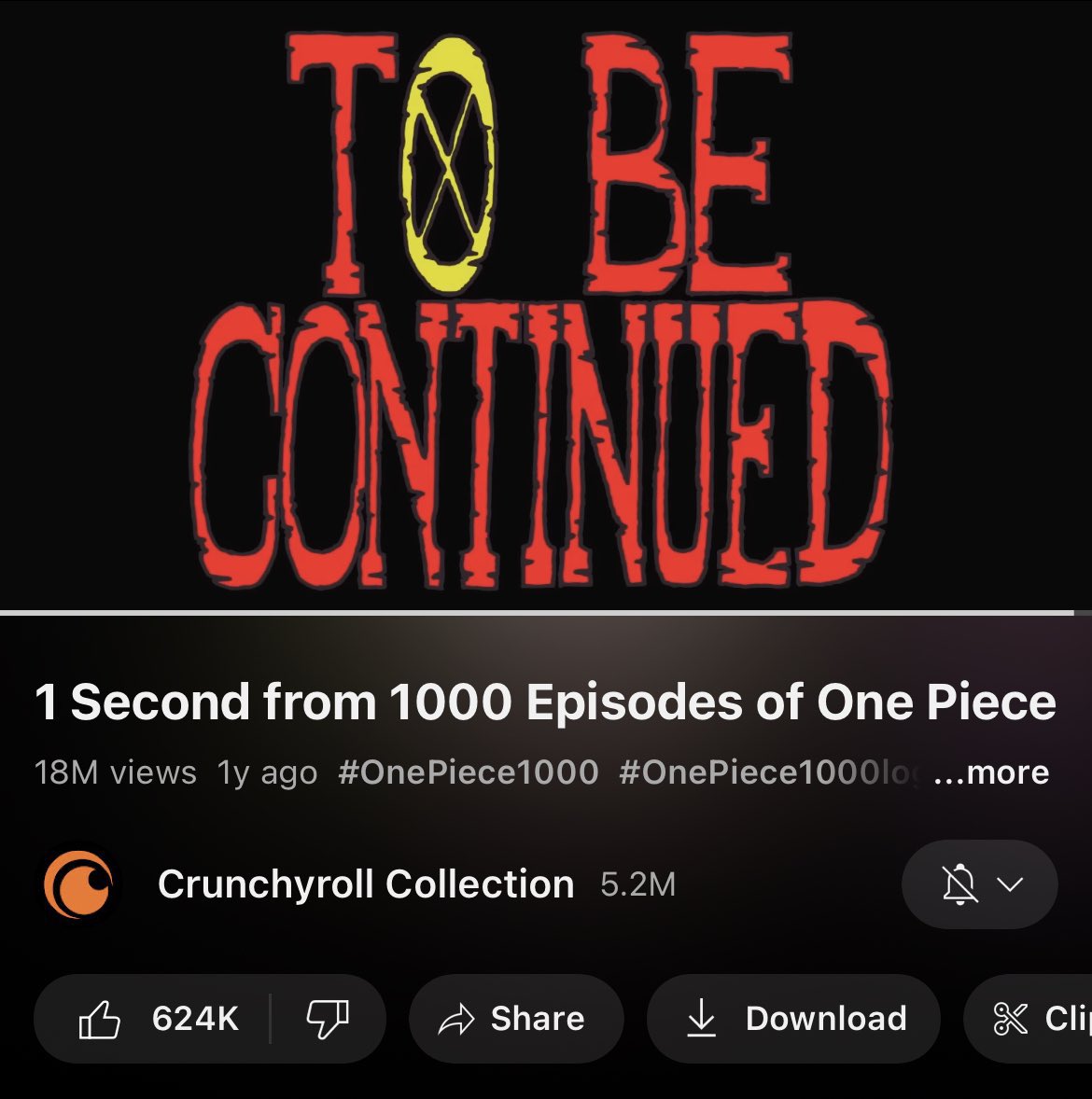 1 Second from 1000 Episodes of One Piece 