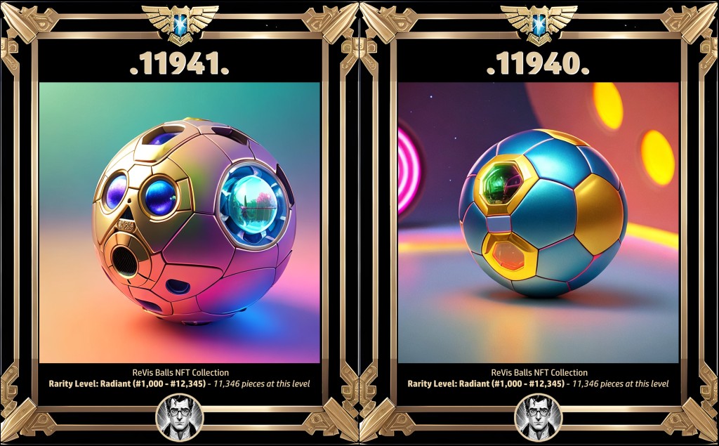 11941 &amp; 11940 of ReVis Balls NFT #revisballs at #rarible
Collection Homepage rarible.com/revisballs

Direct NFT Links :
11941 : rarible.com/token/0xfa4023…
11940 : rarible.com/token/0xfa4023…

#NFT, #NFTs, #NFTCommunity, #NFTdrop, #nftcollector, #NFTCommuntiy, #NFTAlerts, #nftcollector,