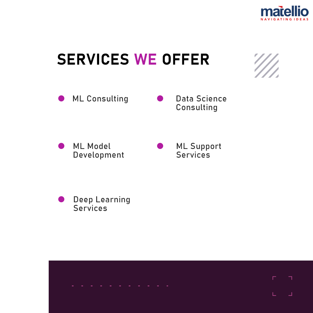 Matellio_Inc's tweet image. Unlock the Power of Machine Learning for Your Business! Tap into the endless possibilities that machine learning brings to your business. Click here to explore: matellio.com/solutions/mach…
#MachineLearningServices #MLBenefits #VirtualAssistance #SmartOperations #OptimizedResource