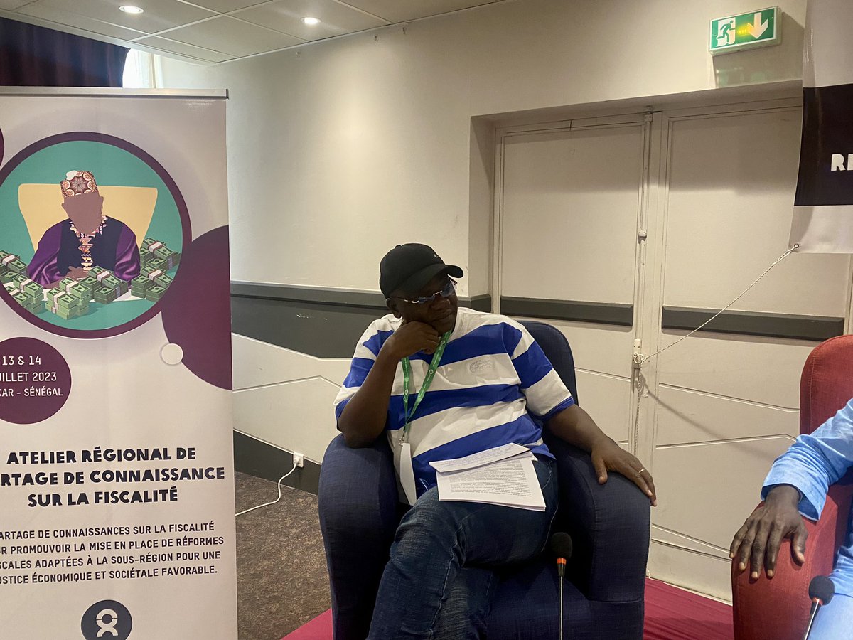 Pour le 2e Panel de ce vendredi, le thème porté sur « Quelle fiscalité pour le secteur extractif en Afrique ? », le Dr   Gilbert Maoundonodji évoque la Malédiction des ressources naturelles au Tchad #Sahel_À_Égalité #FiscalitéSahel