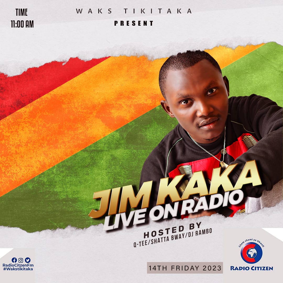 RadioCitizenFM's tweet image. Ndakaas tukona msaniii @jimkaka254 hosted by @AQtee  tegea hapo.
#WaksTikiTaka #RadioNumberOne