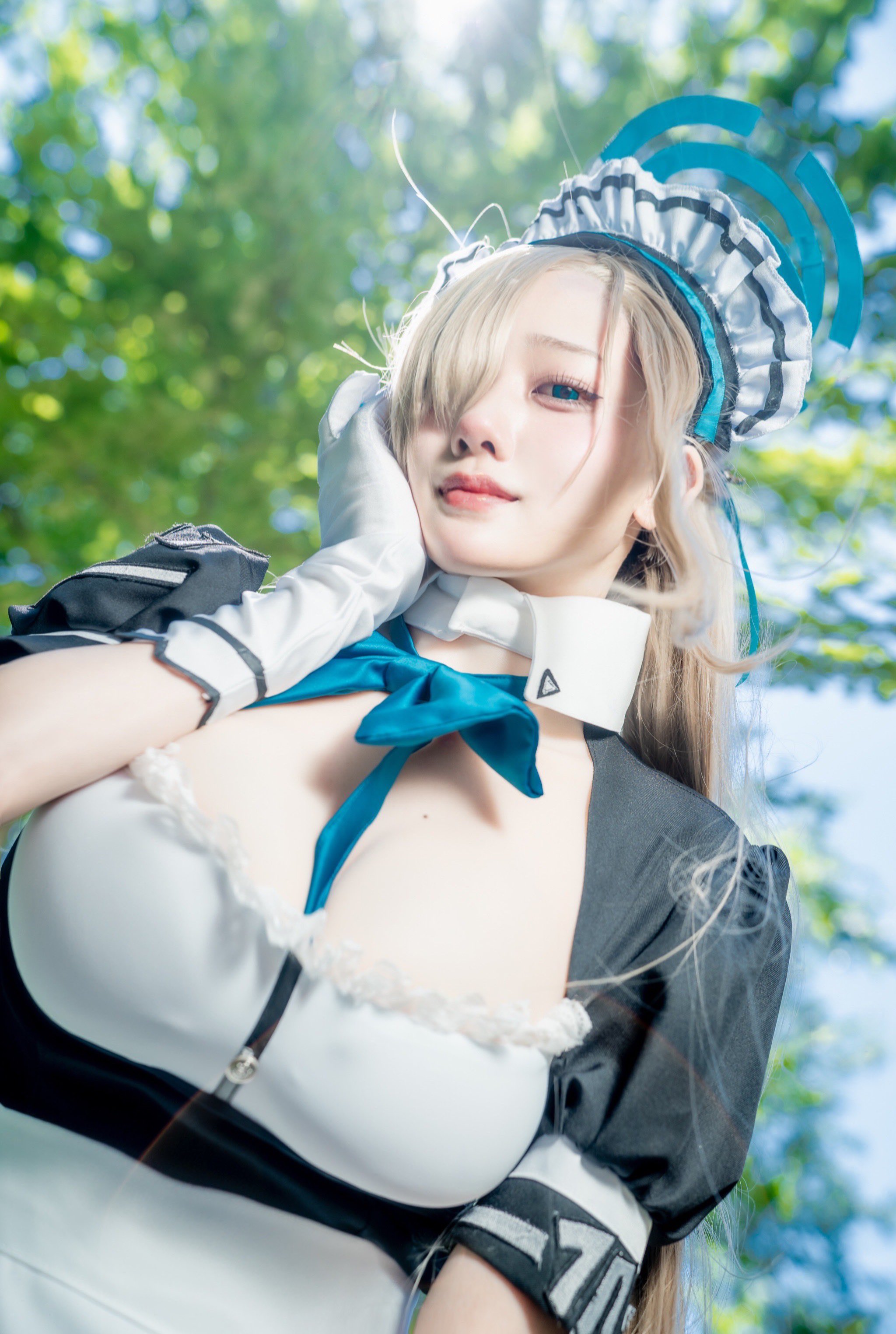 歪萌舎　ブルーアーカイブ　アスナ　DISHデザインコスプレ　M + サイズ ブルーアーカイブ ブルアカ コスプレ アスナ 歪萌舎 一之瀬