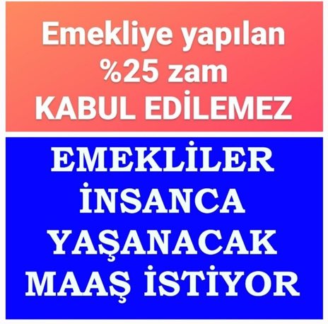 Bu tiviti okuyan herkes ama herkes... Bütün ülkem. Bize destek olurmusunuz.🤗🙏 Emekli insanca yaşamak için, eşit adil maaş zammı istiyor. Atacağınız her tivit, yapacağınız RT herkes içindir. Emeklinize sahip çıkın. #EmeklininSabrıTaşıyor