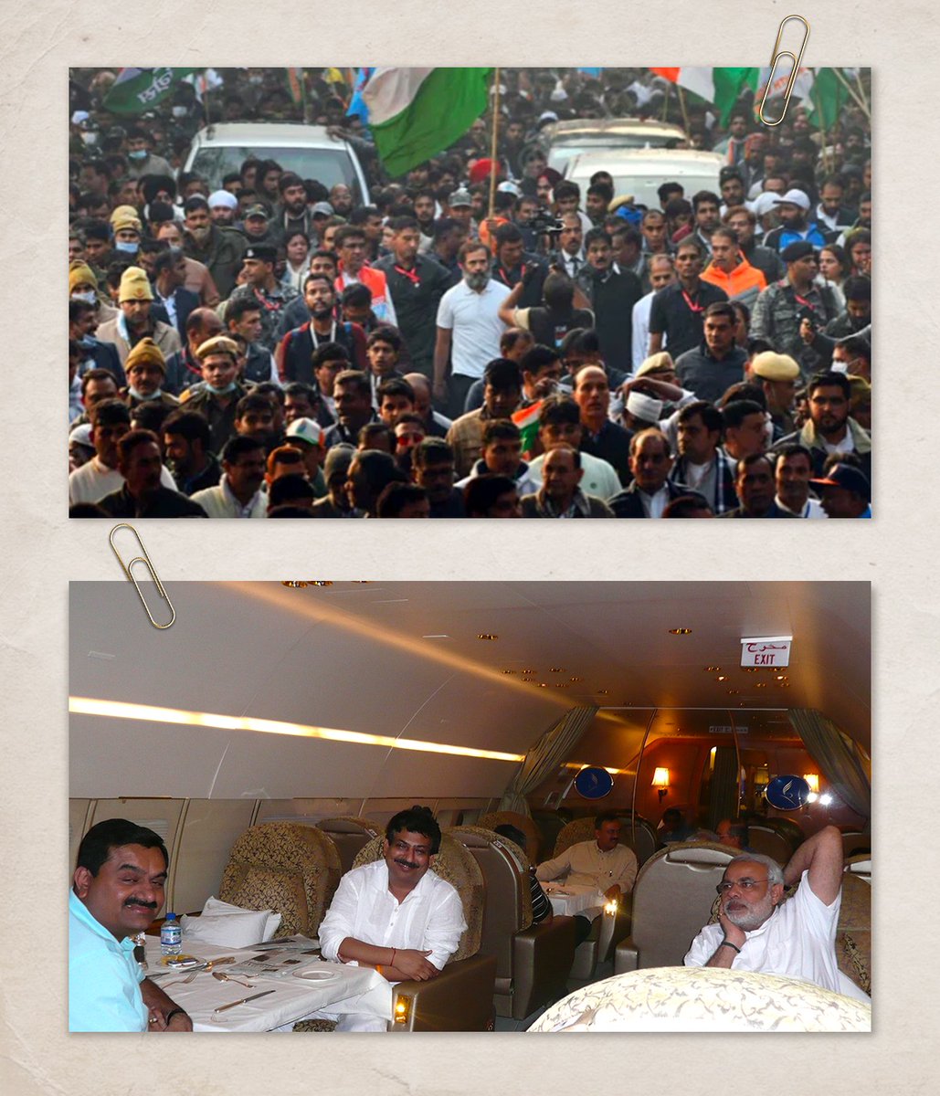 INCIndia's tweet photo. जन नेता vs धन नेता https://t.co/omISN6MNQ0