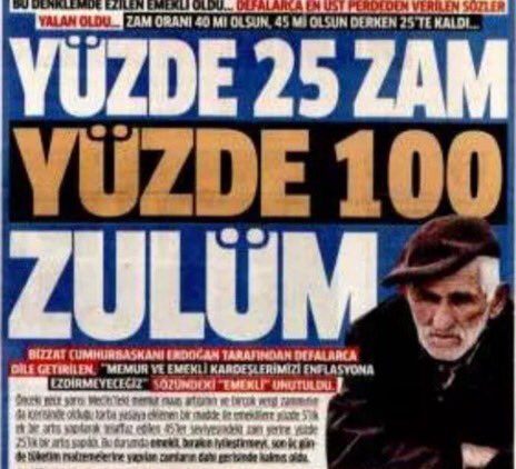 Kendi maaşlarına bütçeyi hiç düşünmeden %40 zam yapan vekiller....

İş emekliye,dul ve yetime gelince bütçede sıkıntı var diyebiliyorlar neden çünkü burası TÜRKİYE 

<a href="/RTErdogan/">Recep Tayyip Erdoğan</a> 
<a href="/dbdevletbahceli/">Devlet Bahçeli</a> 
<a href="/TBMMGenelKurulu/">TBMM Genel Kurulu</a> 
Sizede hayırlı Cumalar.

 #EmeklininSabrıTaşıyor