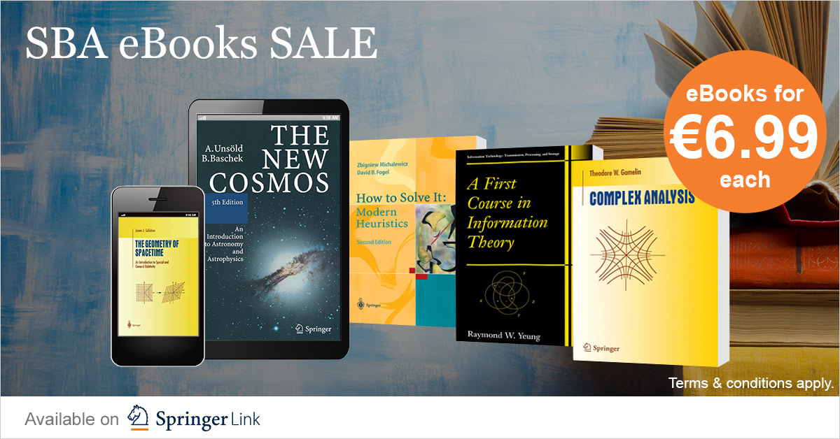 SpringerVerlag Part of Springer Nature on Twitter "SBA eBook Sale