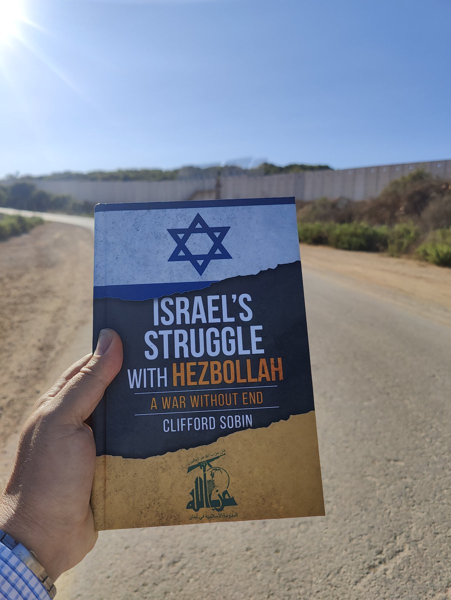jconricus's tweet photo. Where better to read a few pages of @Cliffsobin's excellent book about Hezbollah, than right at the entrance to the sixth and last terror tunnel dug by this Lebanese terror army - which was exposed and destroyed by Israel in Jan 2019? https://t.co/dYKIAE1tPO