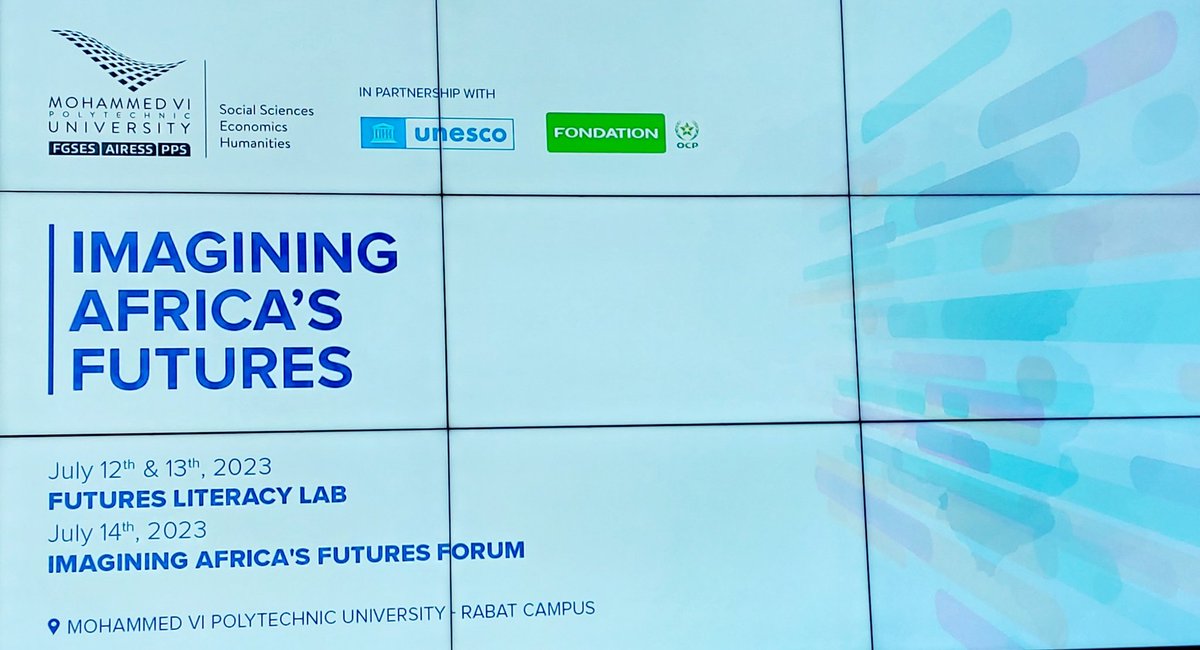 RachidS's tweet photo. "We cannot imagine the futures of Africa without knowing its History" said Mr. Khalid Chegraoui, Vice-Dean of #FGSES at the Opening of the #Imagining_Africa_Futures_Forum @FGSES_UM6P @Um6pAfrica https://t.co/91CkJjzPZZ
