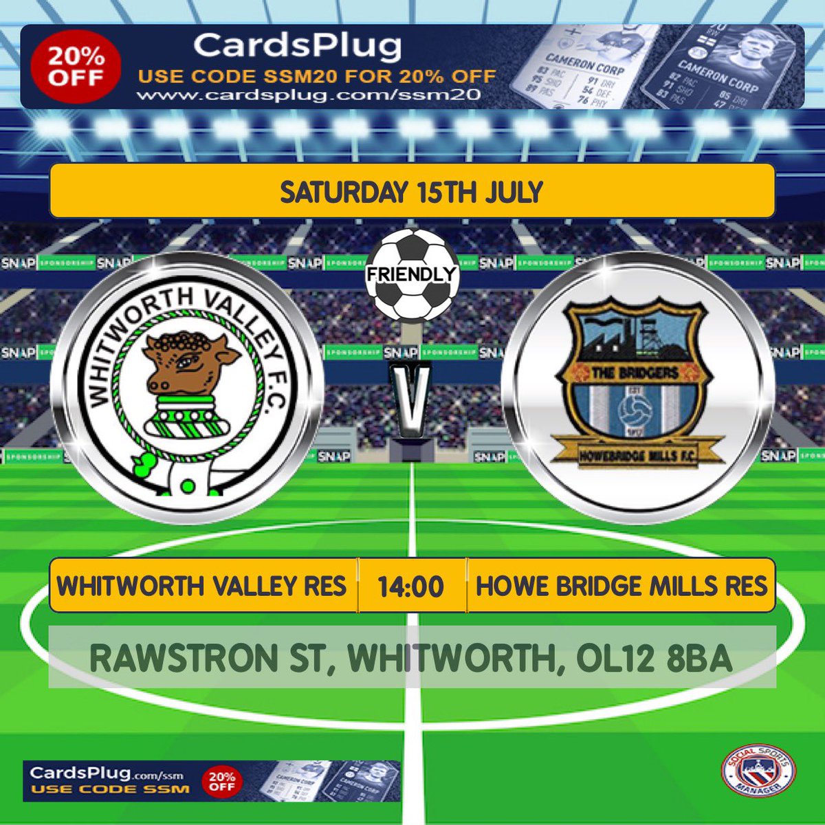 WhitworthValley's tweet photo. Brett Barry takes his first pre season game in charge as he looks to have a strong start and pre season with his side. They will face @howebridgemills reserves at home.

⏱️ - 2:00pm
📍- Rawstron St, Ol12 8BA 

Get down and support the boys 🟢⚪⚽ UTV https://t.co/m8lFjfpgNw