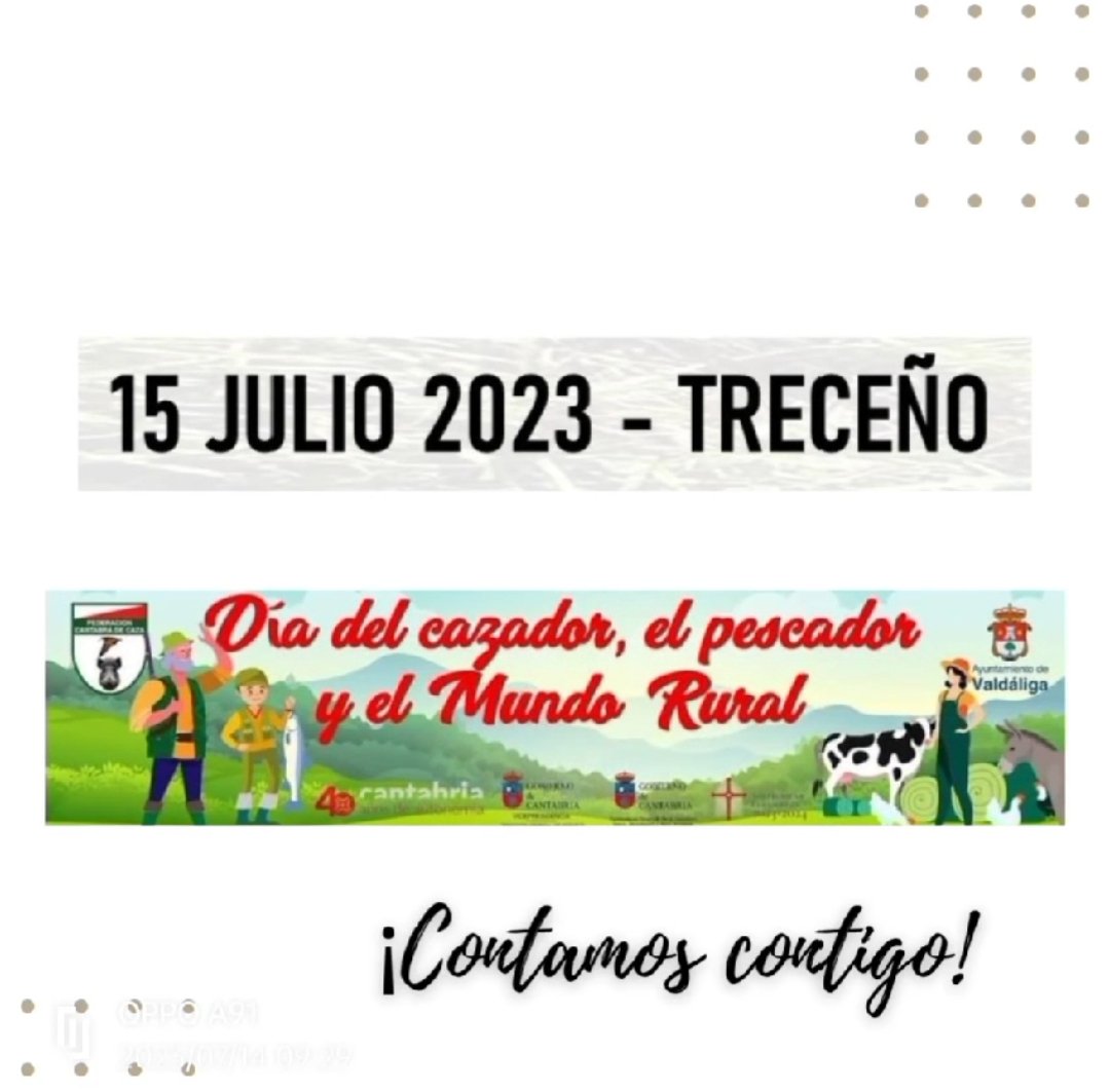 #Cantabria #mundorural #caza #pesca #gastronomía #talleres #folclore  #Valdaliga #Treceño #aves #agility #CrossFit  #tiroconarco <a href="/fundacionoso/">Fundación Oso Pardo</a> #perros #cinegetico #mercadillo