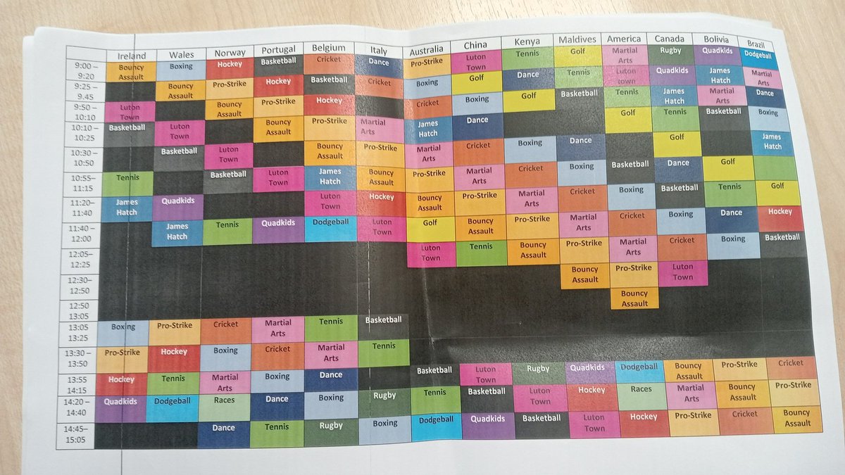 The 🌧️☔ might be visiting us at @ArdleyHill today but we've still got a full on program on offer 14 different local community sport clubs. 20 mins to showcase what each sport is about. @YourSchoolGames @AliOliverYST @srfox1970 @YouthSportTrust