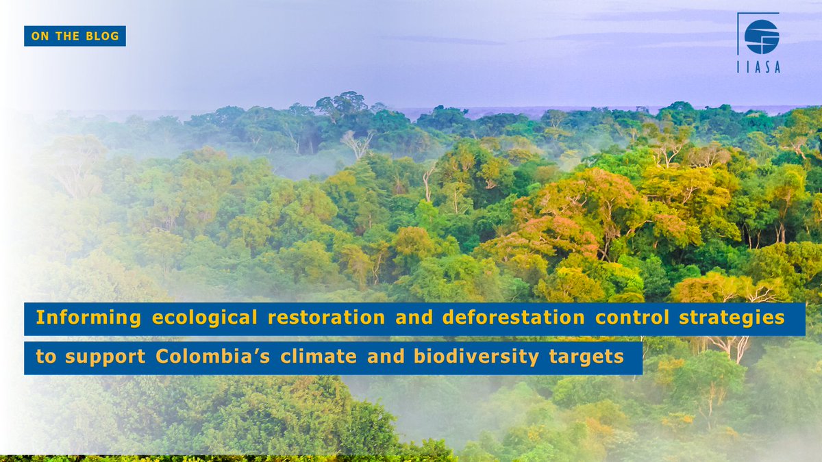 IIASA (@iiasavienna) on Twitter photo ✍️New on the #blog: A new #PolicyBrief by IIASA researchers Juliana Arbelaez-Gaviria (@starkblast_) & <a href="/ElliWoTo/">Eleanor Warren-Thomas ewt.bsky.social</a> outlines how #deforestation and ecological restoration in 🇨🇴Colombia may impact carbon, #biodiversity, and agricultural production by 2030.
👉iiasa.ac.at/blog/jul-2023/… ✍️New on the #blog: A new #PolicyBrief by IIASA researchers Juliana Arbelaez-Gaviria (@starkblast_) & <a href="/ElliWoTo/">Eleanor Warren-Thomas ewt.bsky.social</a> outlines how #deforestation and ecological restoration in 🇨🇴Colombia may impact carbon, #biodiversity, and agricultural production by 2030.
👉iiasa.ac.at/blog/jul-2023/…