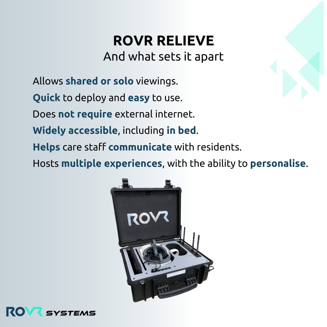 Here are 6 features that make ROVR Relieve easily accessible and adaptable in numerous settings.

#VirtualReality