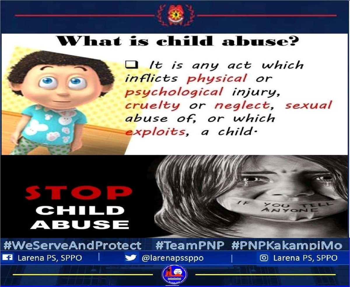larenapssppo's tweet photo. STOP CHILD ABUSE
#SerbisyongNagkakaisa
#ToServeandProtect https://t.co/0AqpjLj9BF