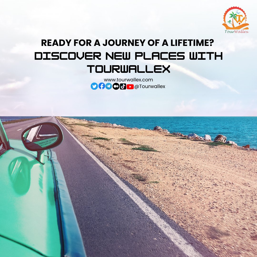 ✈️ Ready for the adventure of a lifetime with Tourwallex?🗺️😍 Get ready to behold the wonders that await you, from hidden gems to iconic landmarks!
COMING SOON!🚀 
Visit us at tourwallex.com
#tourwallex #tourism #travel $Twx  #Crypto #TravelSmart #nfts #Wanderlust