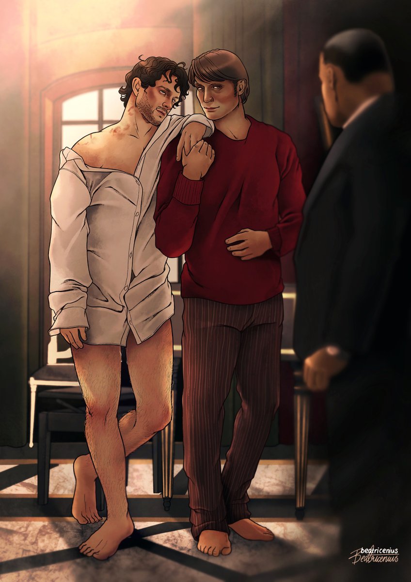 beatricenius's tweet photo. "He was with me, Jack."

A slightly different take on the scene where Hannibal gets himself an alibi 😈 https://t.co/LM5tiRg3jY