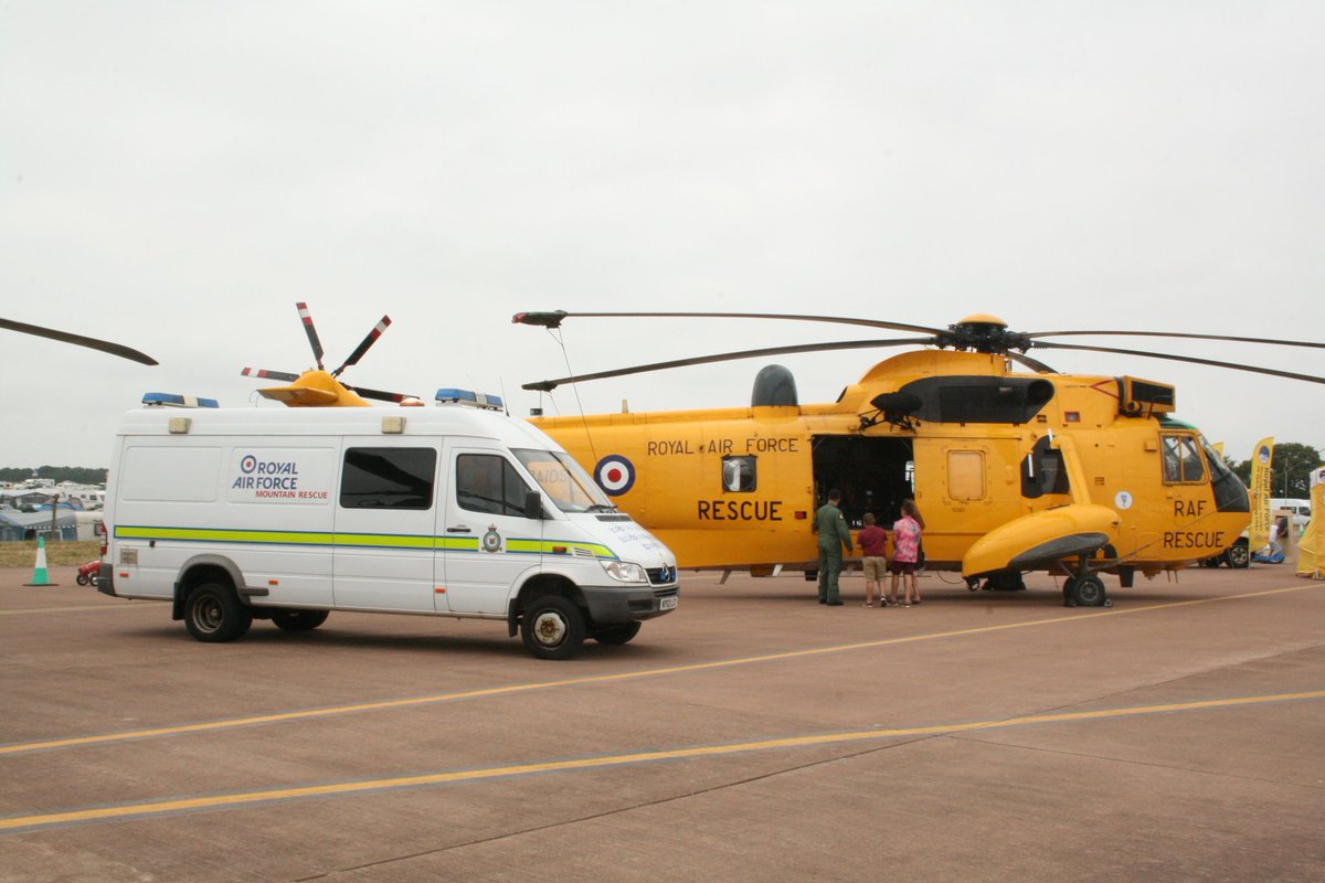 A beautiful <a href="/MBVansUK/">Mercedes-Benz Vans UK</a> 4x4 Sprinter taken <a href="/airtattoo/">Royal International Air Tattoo</a> 2013. Next to a magnificent search and rescue RAF Sea King. Both sadly retired now. Though with the weather forecast could come in handy in the car parks this weekend.
