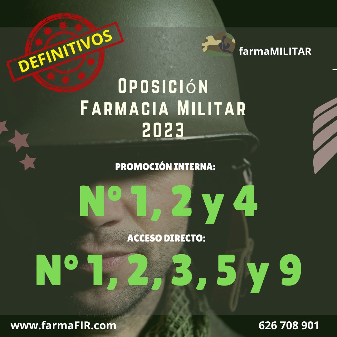 farmaFIR's tweet photo. farmaMILITAR: RESULTADOS INSUPERABLES!
#GraciasPorVuestroGranTrabajo
#VasASerFarmacéuticaMilitar
#VasASerFarmacéuticoMilitar https://t.co/3OQqN4wEtv