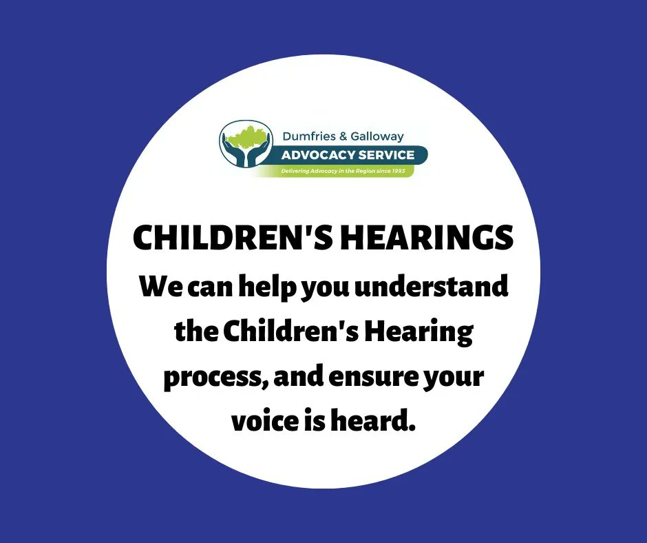 Did you know we can support you as a parent/carer to navigate the Children's Hearing Process #advocacy #dumfriesandgalloway #childrenshearings #support