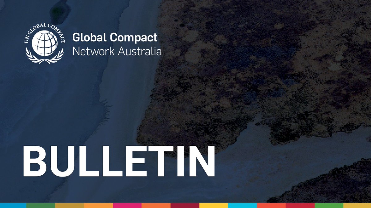 GlobalCompactAU's tweet photo. Get the latest updates on our latest activities and initiatives. 

📤 Read the Bulletin now: https://t.co/ypmfyEh1rG

#UNGCNA #UNGCNAevents #Bulletin #News #OneGlobalCompact #SDGs https://t.co/KDKk7Favqw