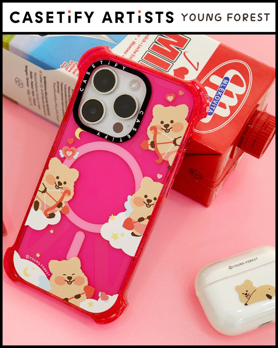 Casetify_JP's tweet photo. 韓国発の人気雑貨ブランド「#YOUNGFOREST」とのコラボレーションが登場。世界で一番幸せな動物と言われている「#クオッカ」の様々な表情を描いたキュートなテックアクセがラインナップ🌼 https://t.co/6ocjjOtlx3 https://t.co/dXDB3K8JC4