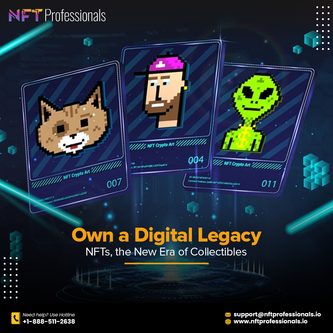 nftprofess2's tweet photo. Your digital legacy is in our hands. NFT professionals will create your ultimate NFT collectible. Contact us now.

#NftProfessionals #digitallegacy #NFTcollections #NFT #nftartist https://t.co/LYB6H7fhKg