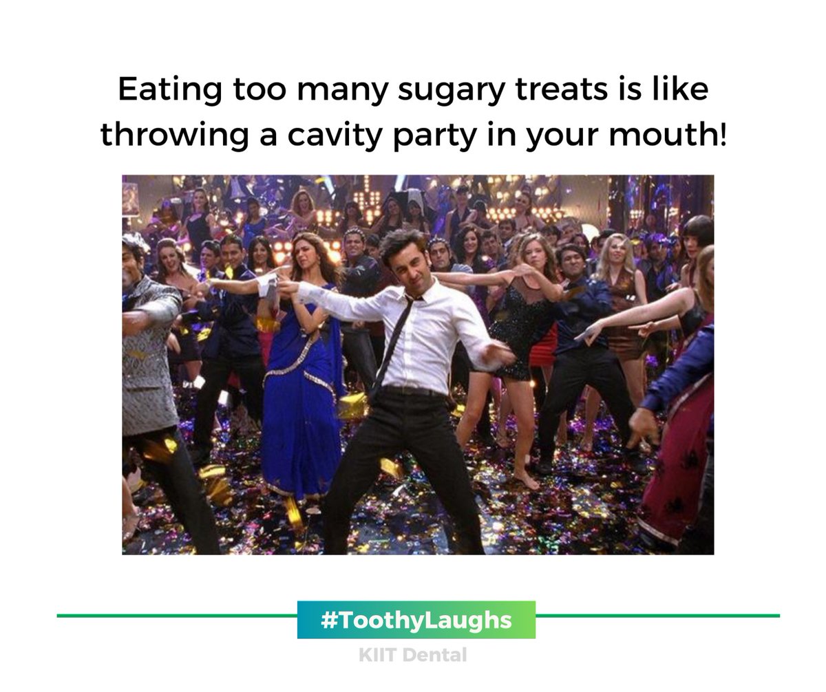 KIITDental's tweet image. Don't forget to carry your toothbrush to the cavity disco party! #SweetToothProblems