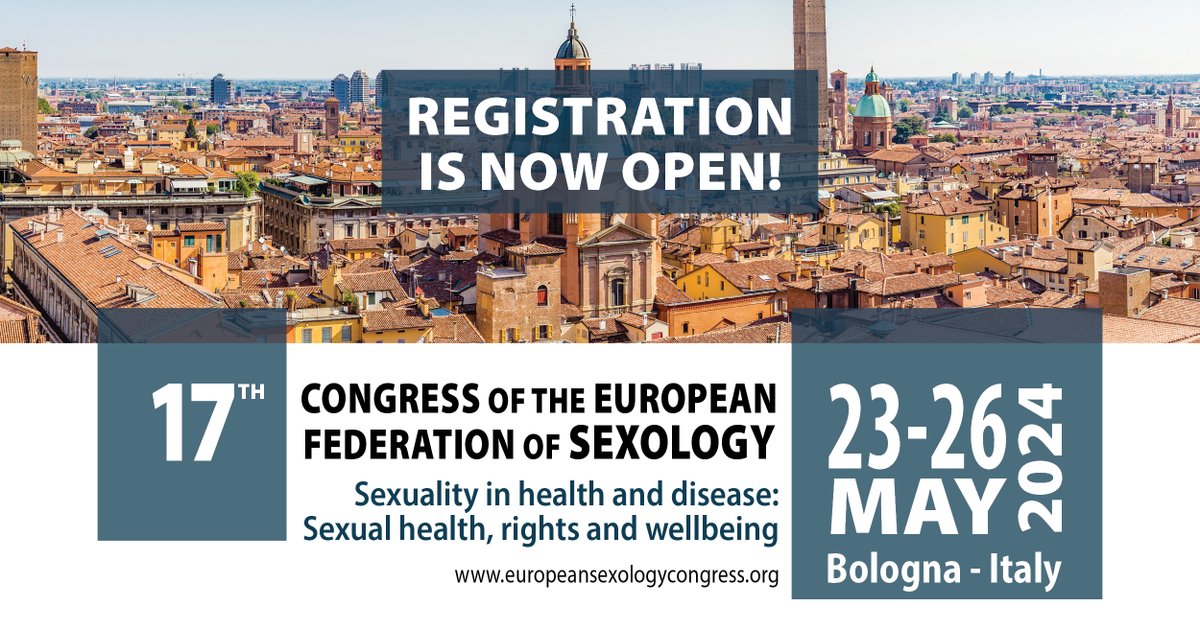 EFS_Sexology's tweet photo. Registration is now open for the #EFS24!
Register now and get ready for an exciting program with a wide range of new clinical and research topics, focusing on challenges faced regarding sexual health, sexual well-being and sexual problems.
Join us now ➡️https://t.co/9cz7YrmTZ7 https://t.co/QoQjtKOcTv