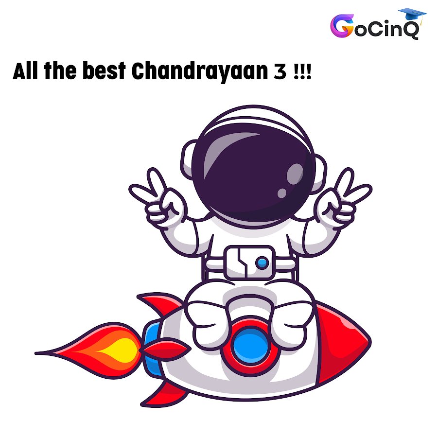 gocinq's tweet photo. All the best Team #Chandrayaan3 

#GoCinQ #Chandrayaan3Launch #ISRO https://t.co/aKAB9TU2bo