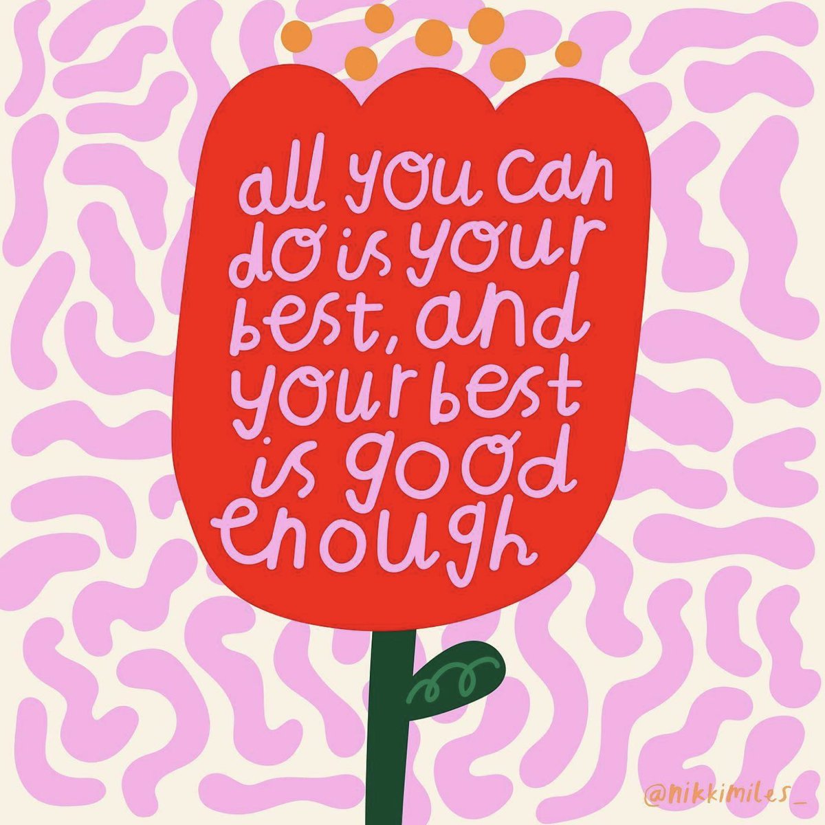 A quick reminder this Wednesday 'hump day' morning that your best is good enough ❤️ Repost from the talented <a href="/nikkimiles_/">Nikki Miles</a>