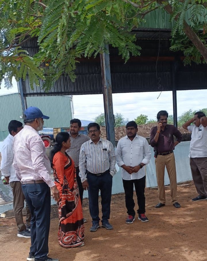 Review meeting with <a href="/MCTTirupati/">Municipal Corporation, Tirupati</a> Commissioner mam along with MCT officials at Tirupati 50 TPD Bio-Methanation plant.