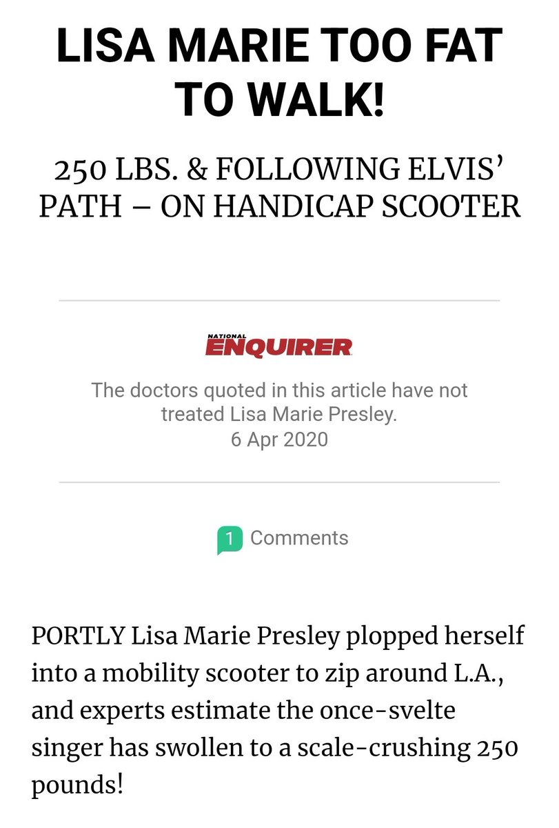 Keirwales's tweet photo. Lisa Marie Presley died of bowel adhesions after weight loss surgery surgery several years ago.  Wonder if stories like the one below influenced her decision to get the operation. https://t.co/0nj2j7rfkJ