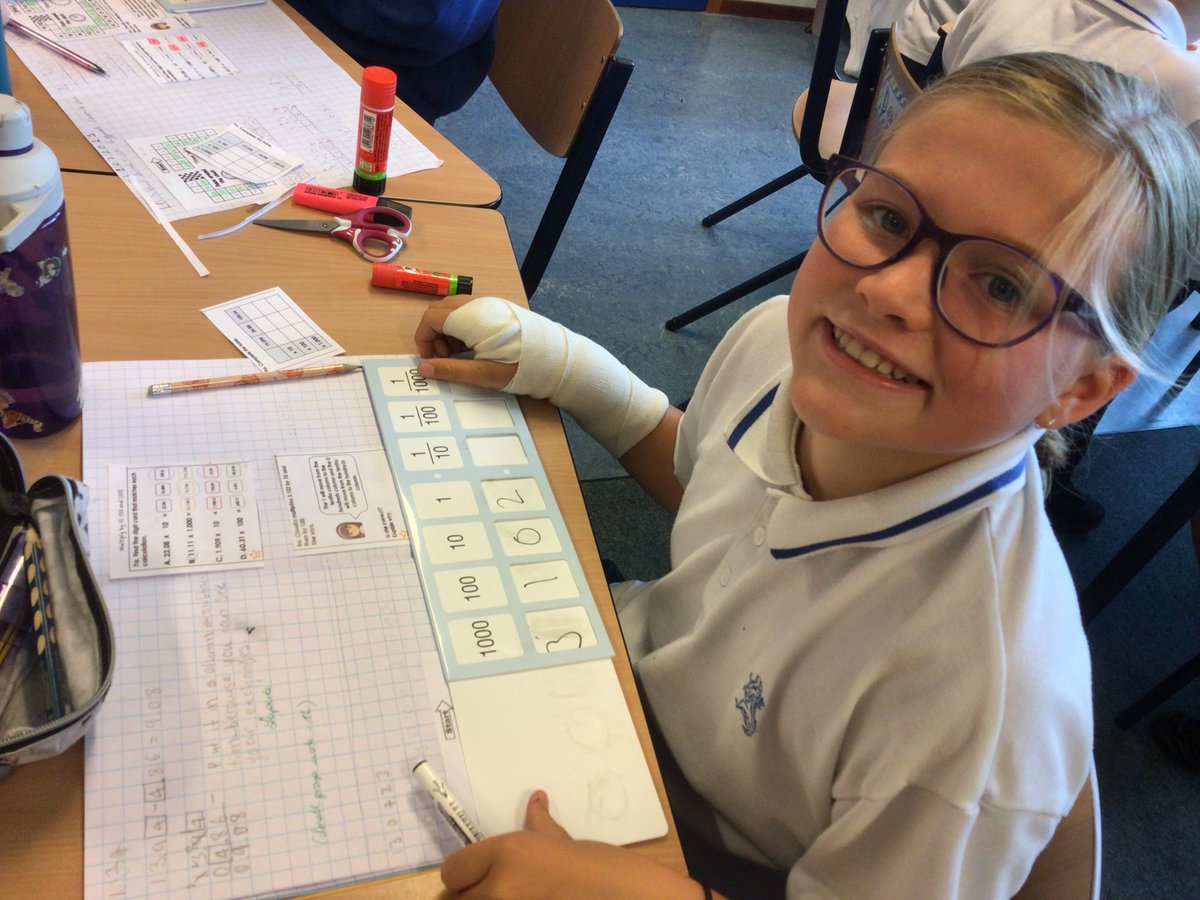 BSNJSL's tweet photo. Using equipment to help us multiply and divide by 10, 100 and 1000! 🤩 #JSLYear5 #BSNMaths https://t.co/85sI4falMq