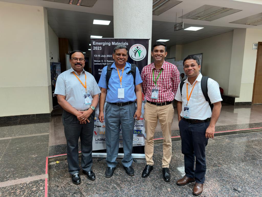 George Thomas' Group (@kgt_lab) on Twitter photo Meeting my students is always exciting!!
With Prof. Vasudevan Biju, Dr. Pramod Pillai, and Dr. Jino George at Emerging Materials 2023 <a href="/IISERPune/">IISER Pune</a>
<a href="/bijuvpillai/">Vasudevanpillai Biju</a> <a href="/pramodpillai81/">Pramod Pillai</a> <a href="/Jinothechemist/">Jino George (IISER Mohali)</a> <a href="/tvmiiser/">IISER Thiruvananthapuram</a> <a href="/IiserMohali/">IISER Mohali</a> @hokkaido Meeting my students is always exciting!!
With Prof. Vasudevan Biju, Dr. Pramod Pillai, and Dr. Jino George at Emerging Materials 2023 <a href="/IISERPune/">IISER Pune</a>
<a href="/bijuvpillai/">Vasudevanpillai Biju</a> <a href="/pramodpillai81/">Pramod Pillai</a> <a href="/Jinothechemist/">Jino George (IISER Mohali)</a> <a href="/tvmiiser/">IISER Thiruvananthapuram</a> <a href="/IiserMohali/">IISER Mohali</a> @hokkaido