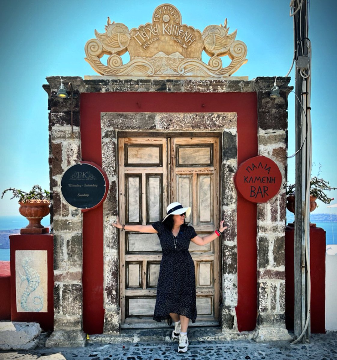 PinkHeart623's tweet image. It was a fun time #santorinigreece