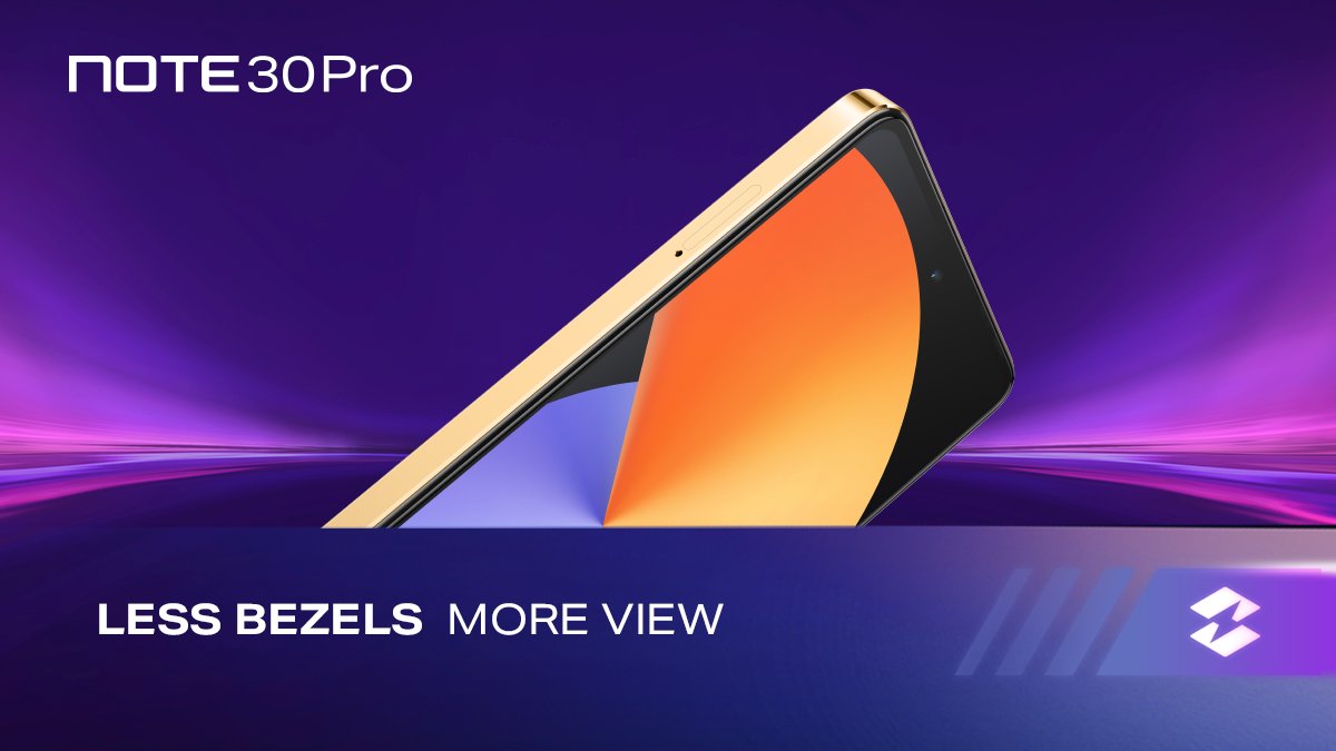 InfinixNigeria's tweet image. Less bezels
 
More view on the #InfinixNote30VIP 
 
#TakeChargeWithInfinixNote30