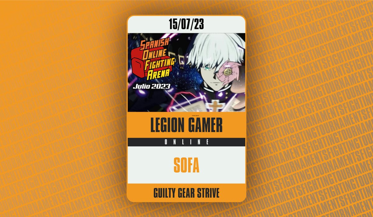 FGCTournaments's tweet photo. 🎮 Torneo Guilty Gear: Strive 🎮

🔴 SOFA - Online 🔴

👤 Organiza: @Thenextbattle 

ℹ️ Info e inscripción: https://t.co/gQqr1weaL6

🗓️ Link al calendario: https://t.co/VqHBGHzAyn

🐦 TO’s Tweet: https://t.co/4JVqzBGlkU https://t.co/QaS97mo4Jf