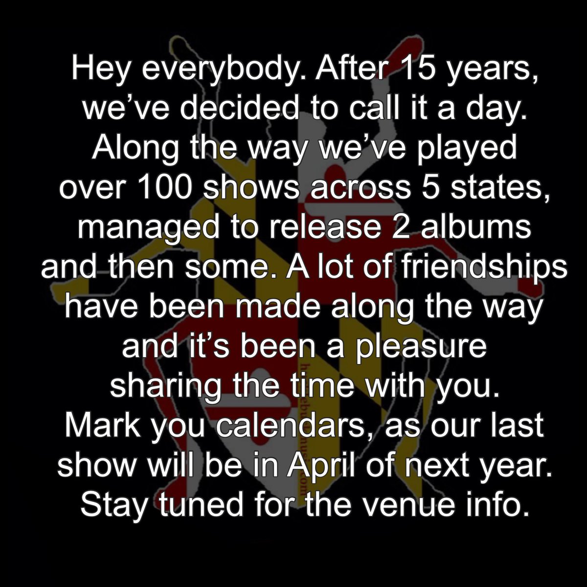 HucklebuckMusic's tweet photo. We have a few shows left on the schedule and may add a few more leading up to our April 2024 finale https://t.co/hlb2GtM8ob