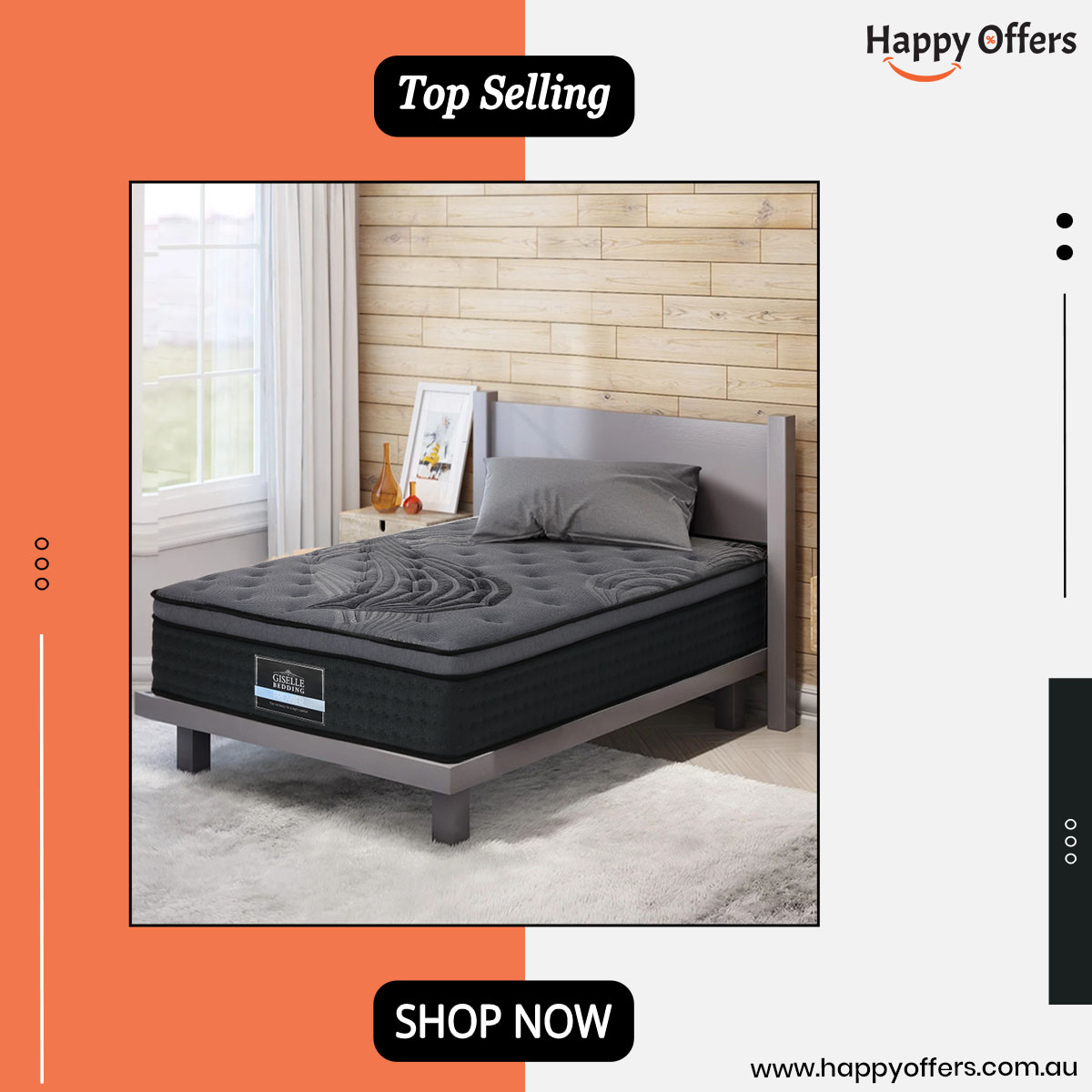 happyoffersau1's tweet image. 😴 Sleep like royalty with the luxurious comfort of the Giselle Bedding Alanya Euro Top Pocket Spring Mattress! 💤👑 
Shop Now :-happyoffers.com.au/product/gisell…

#Happyoffers #Onlineshopping #PocketSpringMattress